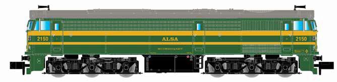 Arnold HN2634 ALSA Diesellok 2150 grün/gelb  Ep. VI